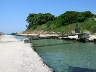 Footbridge to lake Korision